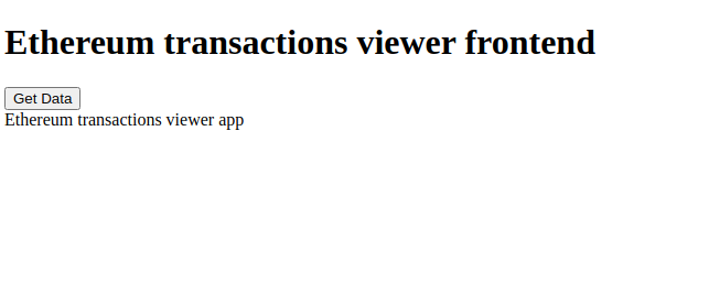 ethereum transactions viewer app basic web app example.