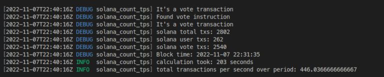 solana transactions per second